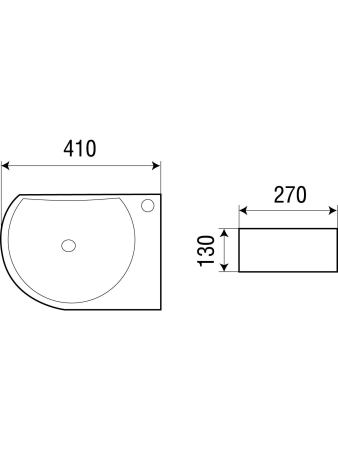 Раковина подвесная WeltWasser WW AISBACH 5014-R