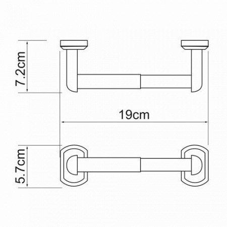 Держатель туалетной бумаги WasserKRAFT Oder K-3022