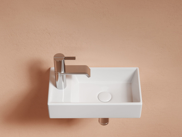 Умывальник подвесной прямоугольный Ceramicanova Element 407*217*100, белый, CN6051R