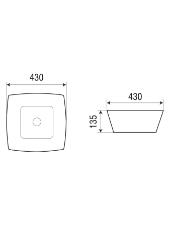 Раковина накладная WeltWasser WW SK ELBACH 2076