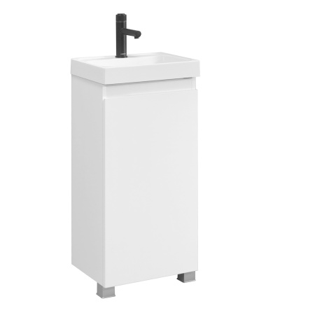 Тумба под умывальник Belux Бостон напольная 40 Белый глянцевый