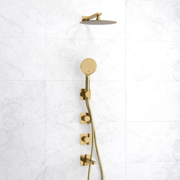 A7651.304.305.183.208.280.197.207 Встраиваемый комплект для ванны WasserKRAFT с верхней душевой насадкой, лейкой