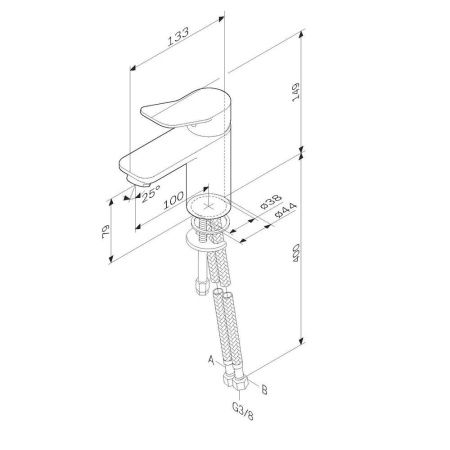 Смеситель для раковины AM.PM X-Joy F85A02122