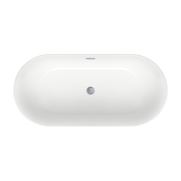 Акриловая ванна в наборе 4 в 1: отдельностоящая ванна, ножки, экран, слив-перелив Wellsee Chic Riviera 236803001