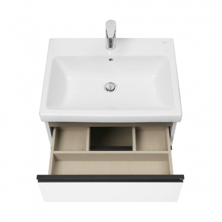 Тумба под раковину Roca Domi 60 см, белый глянец, 2 ящика 857532806