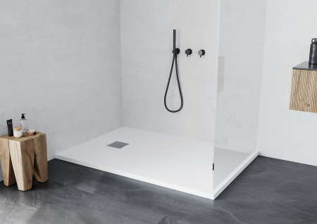 Душевой поддон Taliente PTA-ST-120Wstone 120х80 литьевой мрамор белый матовый