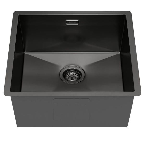Кухонная мойка Reflexion Como RX2044BL оружейная сталь