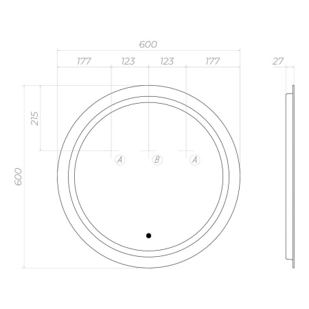 Зеркало VIGO Holly Classic 600