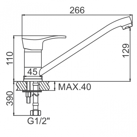 Смеситель для мойки Ledeme H14 L4814