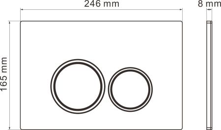 Комплект инсталляции 6 в 1 Roxen StounFix Slim 505547