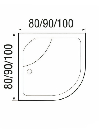 Душевая кабина River NARA LIGHT Б/К 90/44 MT 900х900х2060мм