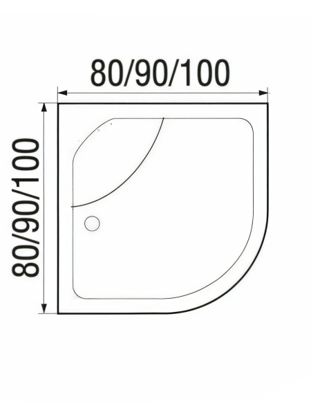 Душевая кабина River NARA LIGHT Б/К 90/44 MT 900х900х2060мм