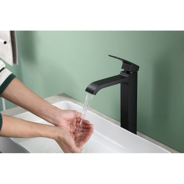 Смеситель для раковины высокий Raglo R02.15.06, черный