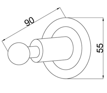 Крючок Boheme Murano 10906-W-G Золото