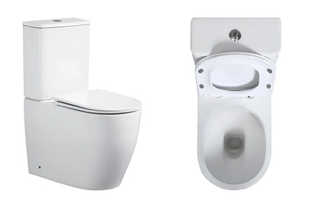 Унитаз VINCE Tornado напольный безободковый Ceruttispa CT10373 (630х350х795) Ceruttispa