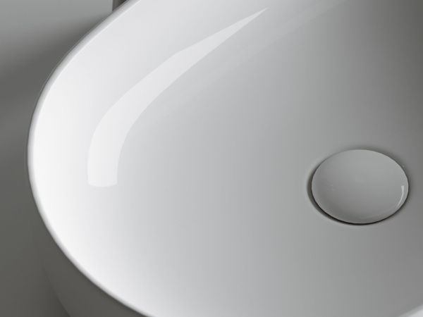 Умывальник чаша накладная овальная Ceramicanova Element 600*415*135мм, Белый, CN6047