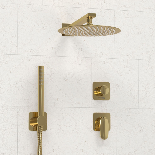 A2151.277.183.208.280.197.281  Встраиваемый комплект для душа WasserKRAFT с верхней душевой насадкой и лейкой