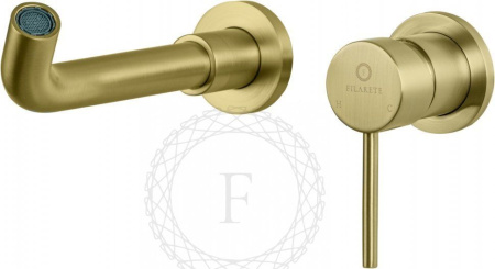 Cмеситель для раковины FILARETE Roun FL4020 (Матовое золото)