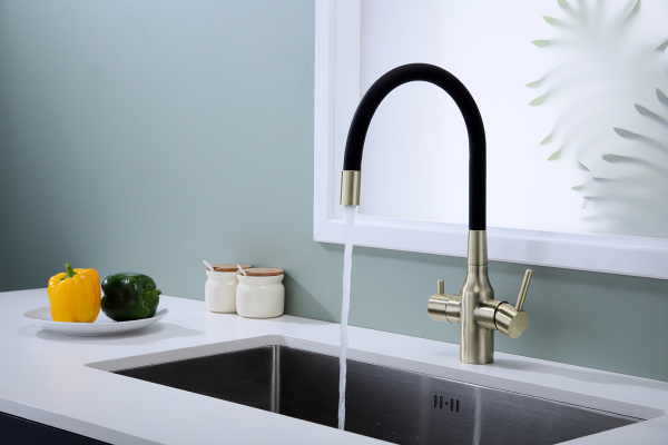 Смеситель для кухни Paulmark SALIX Sa213419-BR, бронза