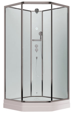 Душевая кабина Timo Premium ILMA 709  с крышей, хамам и стульчиком 90*90*225