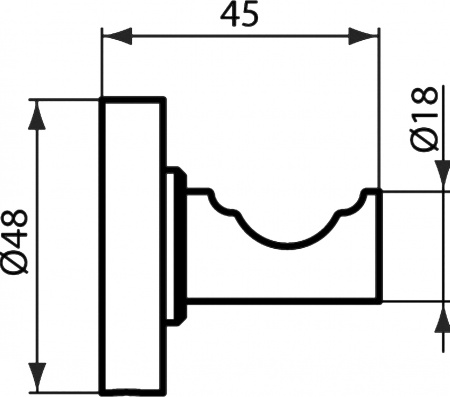 Крючок Ideal Standard IOM A9115AA одинарный