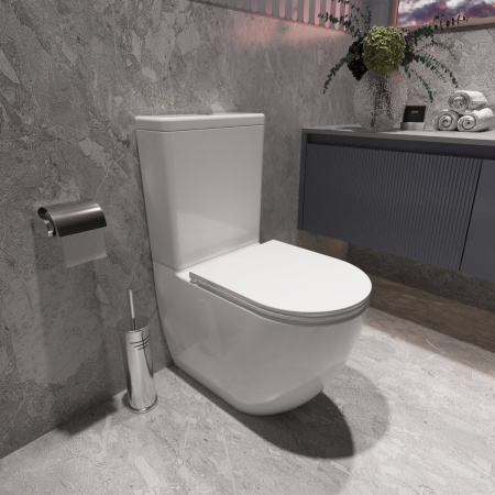 Унитаз-компакт Vincea Tornado Globo VT2-14T, белый, ультратонкое сиденье soft-close, P-trap