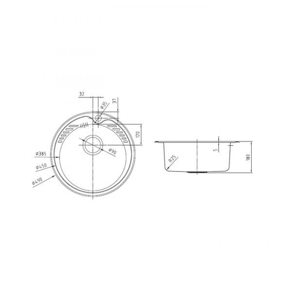 Кухонная мойка IDDIS D490 Suno S SUN49S0i77