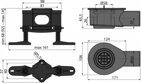 Сифон для душа AlcaPlast APZ-S9