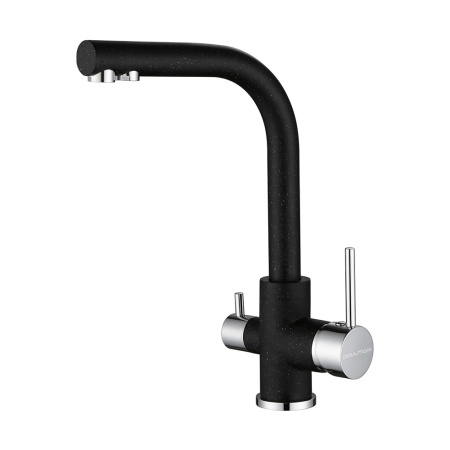 Смеситель для кухни Paulmark ESSEN Es213011-308, черный