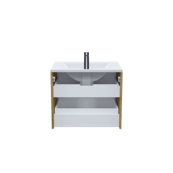 Тумба с умывальником IDDIS Bild подвесная, 60 см, дуб светлый (BIL60V0i95K)