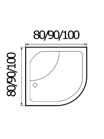 Душевая кабина River NARA 100/44 MT 1000х1000х2100мм