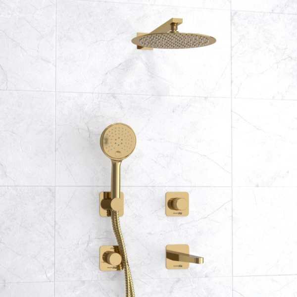 A7651.304.305.183.208.280.197.207 Встраиваемый комплект для ванны WasserKRAFT с верхней душевой насадкой, лейкой