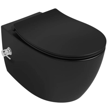Унитаз подвесной безободковый ISVEA Sentimenti Neo с функцией биде черный матовый 10ARS1015I-2N