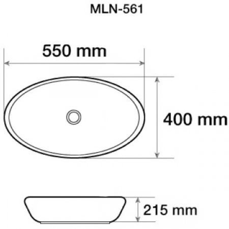Раковина Melana MLN-561 (TS008)