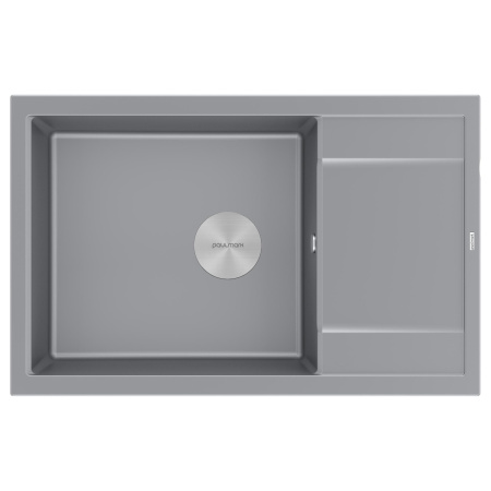 Мойка Paulmark FLUGEN 60 PM317850-GRM 500х780х200 мм, IT-GRANIT, серый металлик