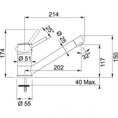 Смеситель для мойки Franke Sinta 115.0297.481 белый