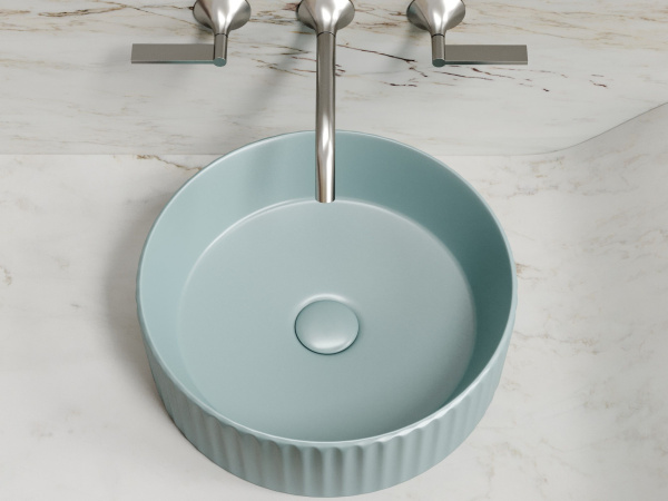 Умывальник чаша накладная круглая Ceramicanova Element 360*360*115мм, зеленый матовый, CN6057MLG