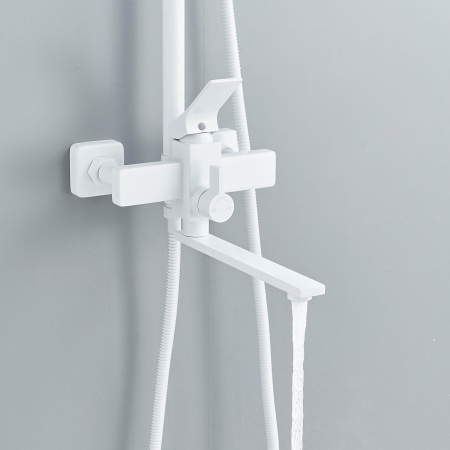 Душевая система Shevanik S6136C, белый