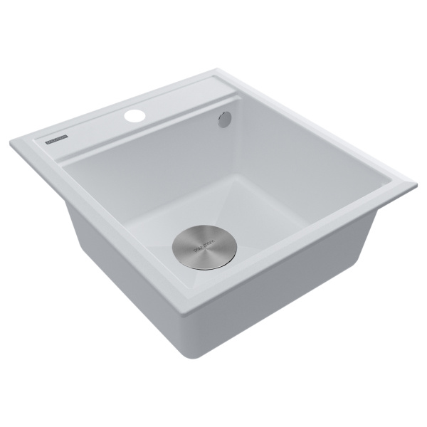 Мойка Paulmark STEPIA 45 PM114651-WH 510х460х200 мм, IT-GRANIT, белый