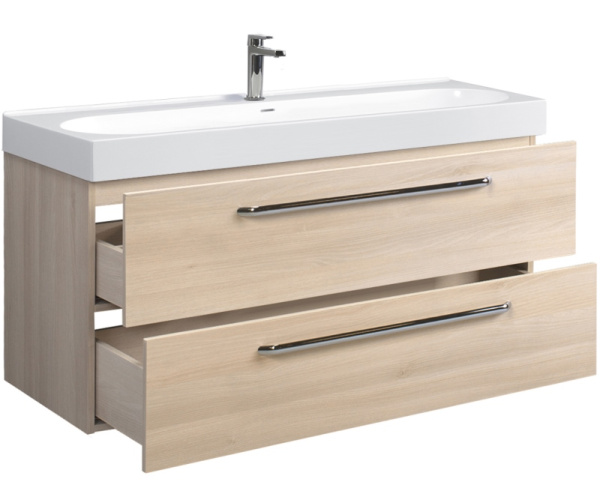 Тумба под умывальник Belux Стокгольм НП 120-02 Акация Лэйкленд светлая