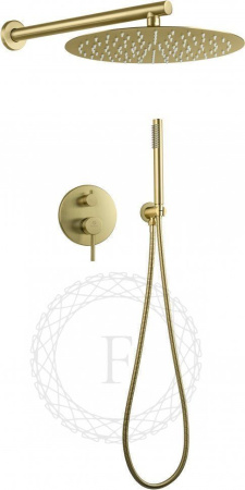 Душевая система скрытого монтажа FILARETE Roun FL1023 (Матовое золото)