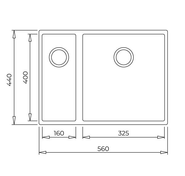 Кухонная мойка TEKA SQUARE 2B 560 BRIGHT CREAM 115260032