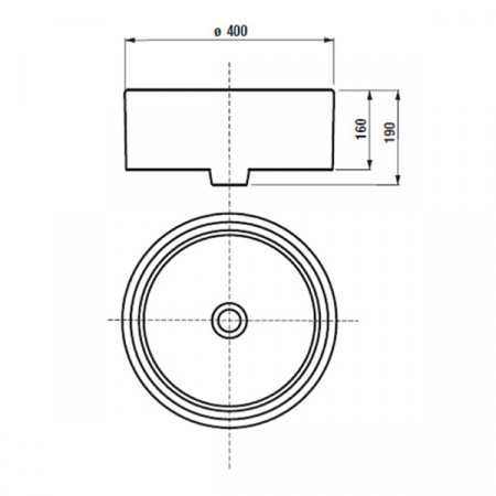 Раковина накладная Roca Mila 400 32700C000