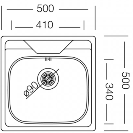 Кухонная мойка Kromevye Oberon EC 176 D