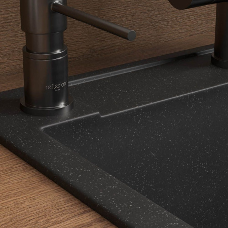 Кухонная мойка Reflexion Cubi RX1555CL, уголь