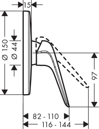 Смеситель для душа Hansgrohe Novus 71066000