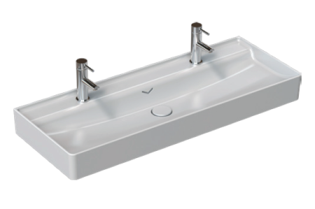 Раковина накладная ISVEA Vea 121 прямоугольная 121см, цвет белый 1 10VAS5121I