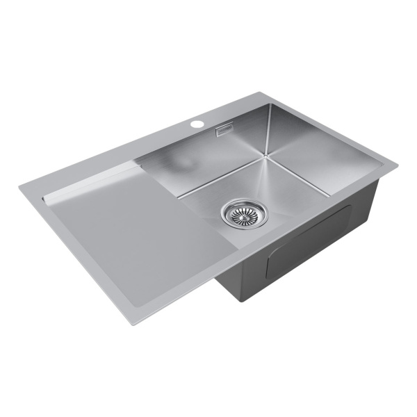 Мойка Paulmark KRONER 78F PM217851-BSR 510х780х200 мм, нержавеющая сталь, нержавеющая сталь