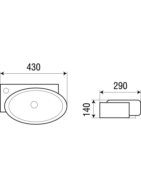 Раковина подвесная WeltWasser WW AISBACH 5011-L