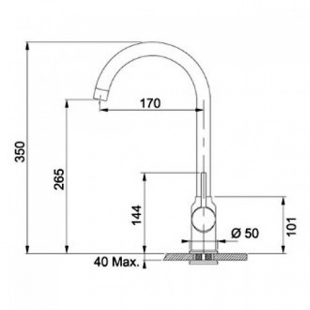 Смеситель для мойки Franke Pola графит, 115.0298.094